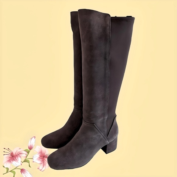 Donald Pliner Cayden Tall Suede Boots - Picture 2 of 8